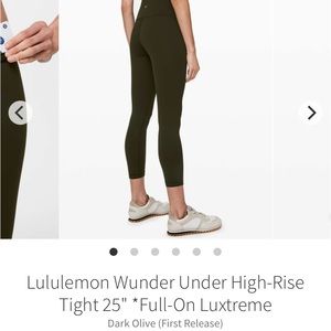 Wunder Under Leggings 25” Dark Olive